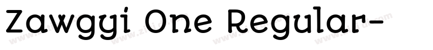 Zawgyi One Regular字体转换